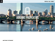 Tablet Screenshot of abrams-properties.com